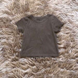 Brandy Melville Brown Short Sleeve Tee